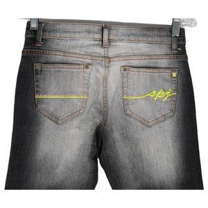 Southpole Jeans Size 9 Black Gray Fade Stretch Denim